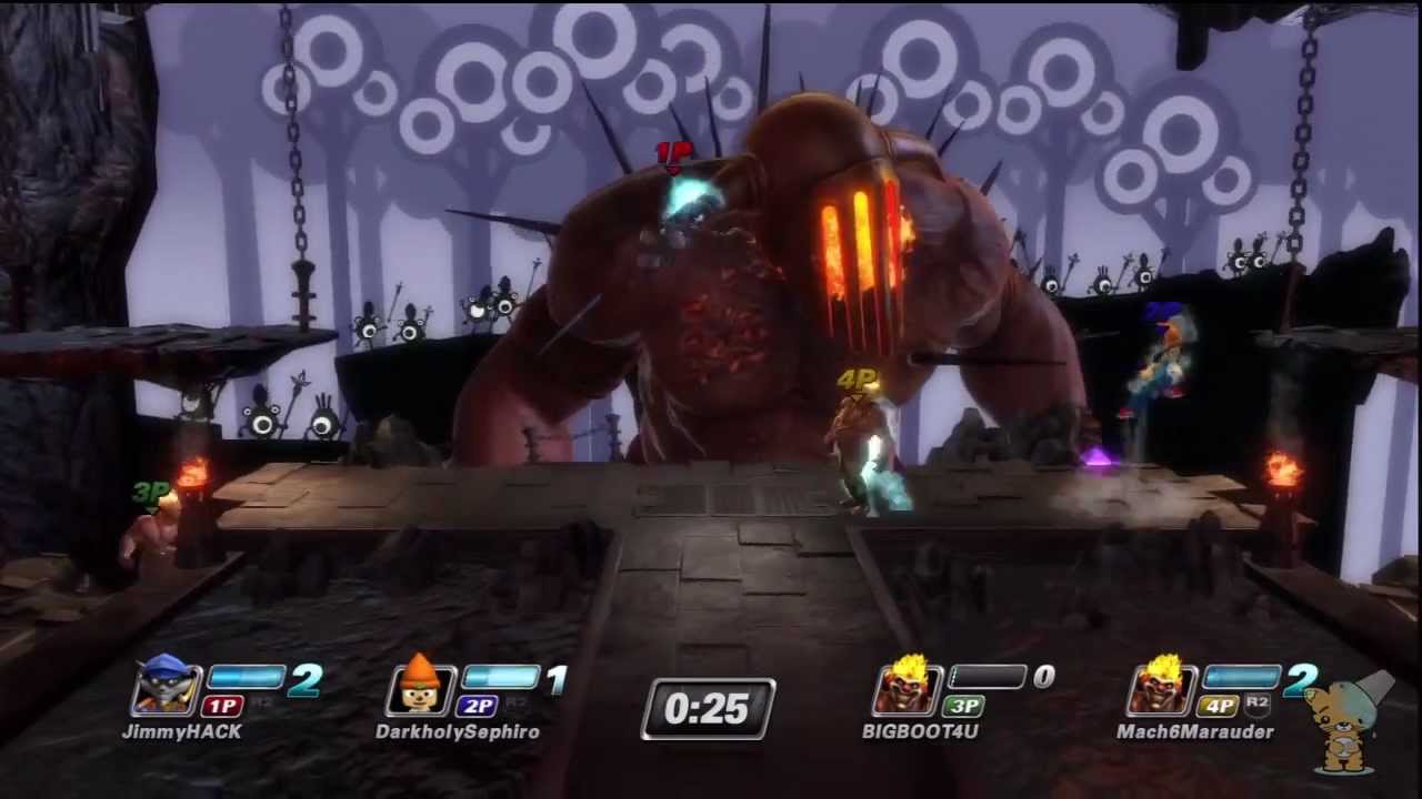 Playstation All-Stars Beta - Sly @ Hades/Patapon Stage