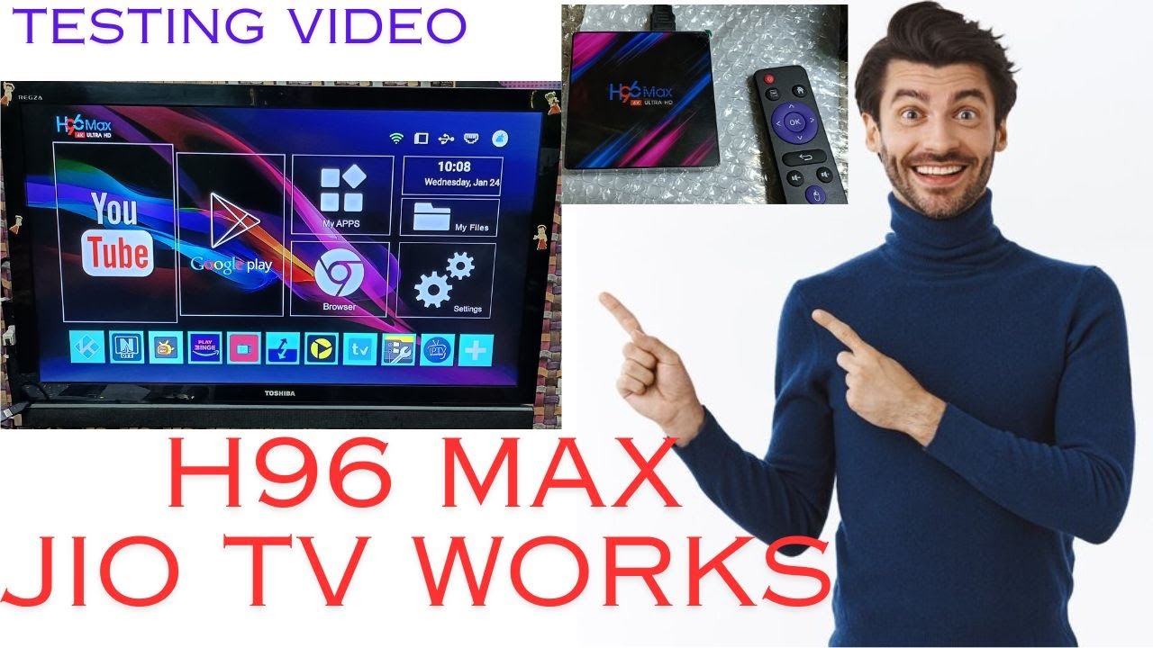 Jio TV Works in H96 MAX 4K Ultra HD Android TV Box with Live TV Channels, Movies & Web Series Free