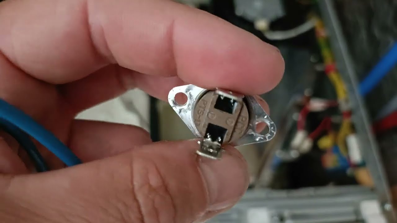 Samsung WD80J6400AW/EN stopt met drogen na 15min. Dryer thermostat fix.