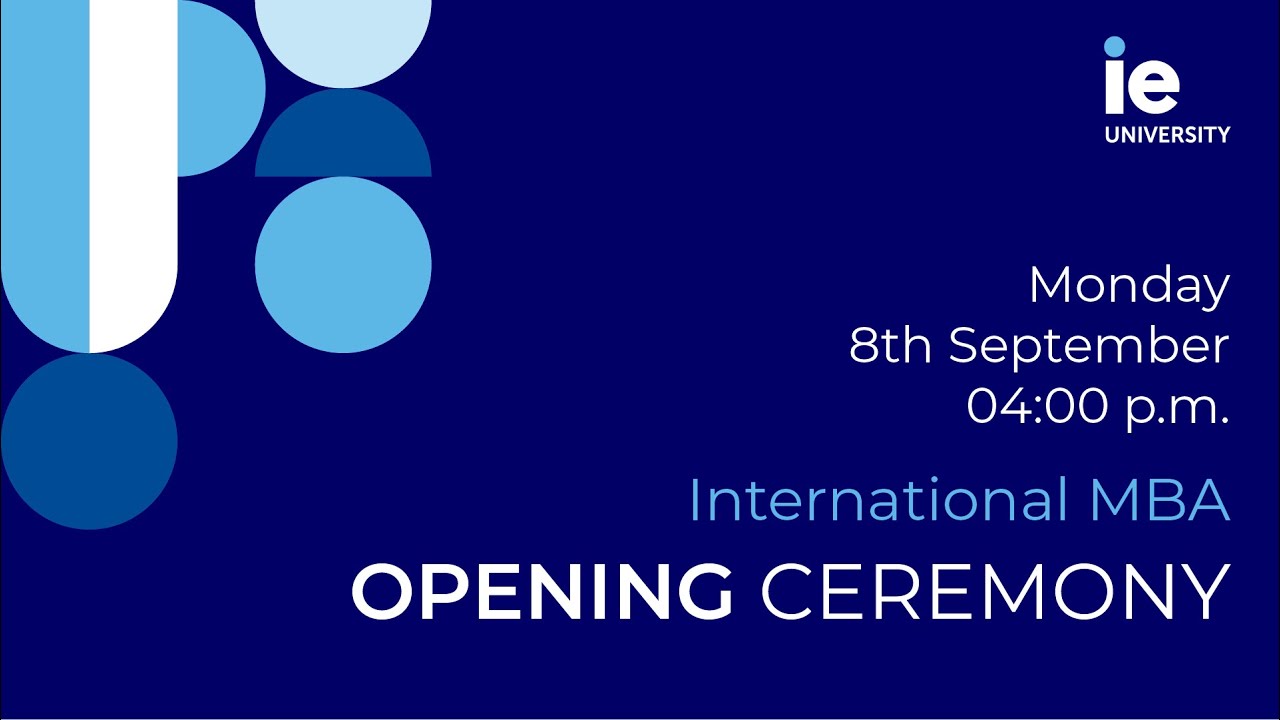 IE Opening Master Fall 2025 - International MBA
