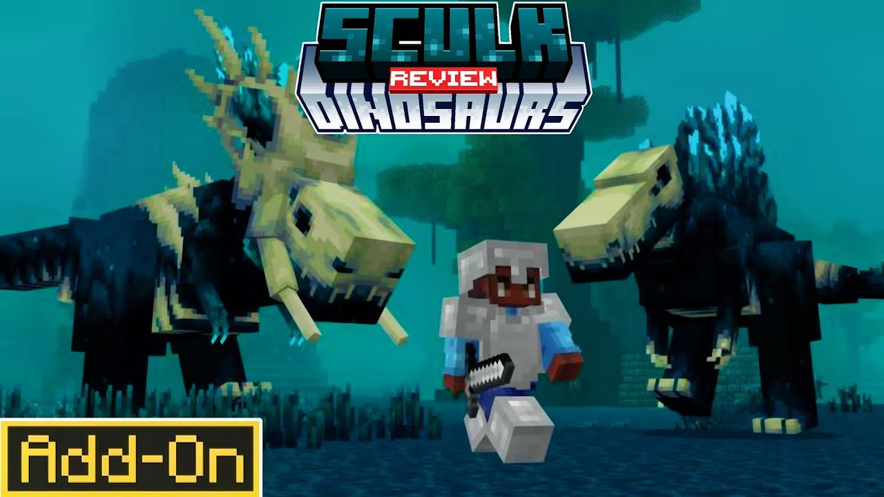 ✅️ EL MEJOR MOD/ADDON (DINOSAURIOS) PARA MINECRAFT BEDROCK 1.21 | [Sculk Dinosaurs] - ElCotorritoRey