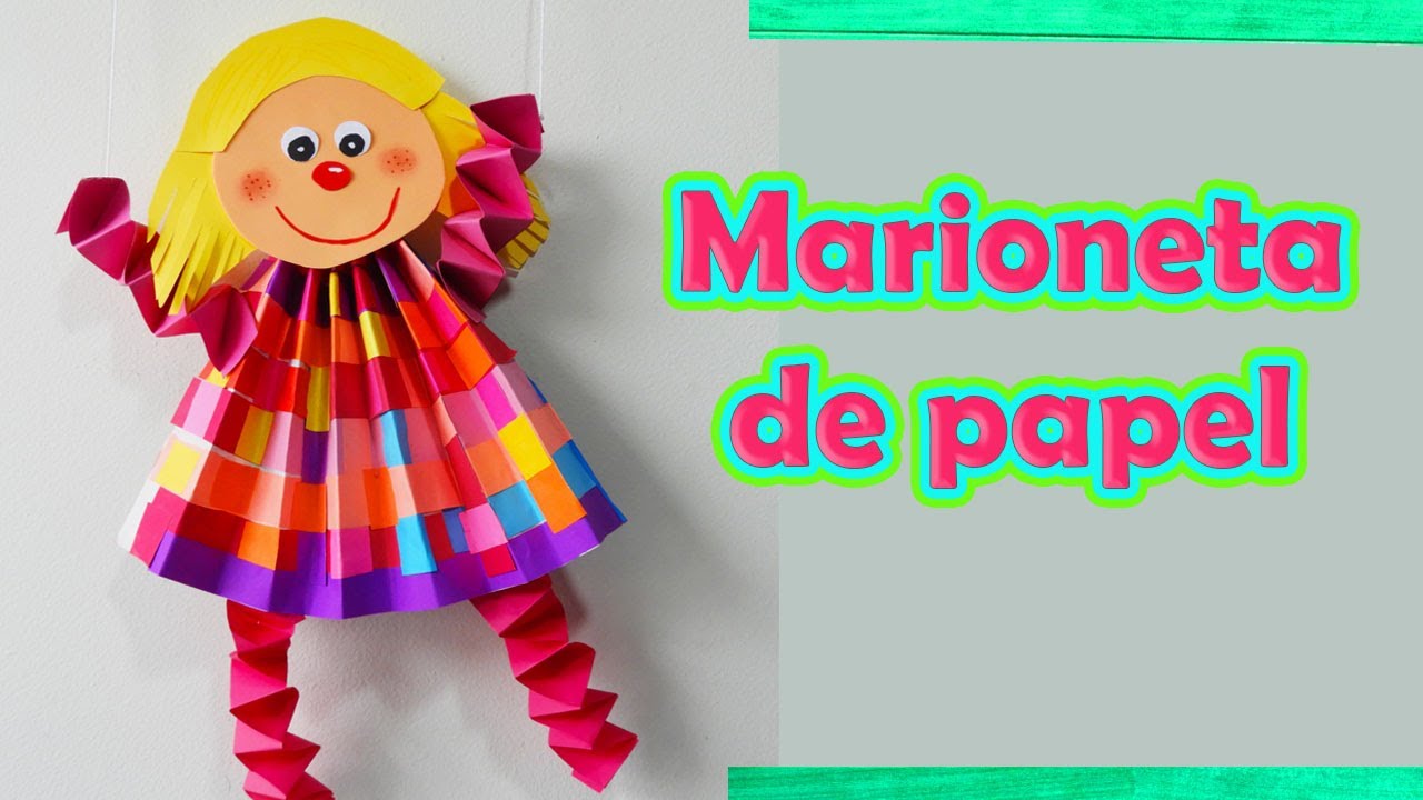 Como hacer MARIONETA DE PAPEL 🤗  Manualidades DIY
