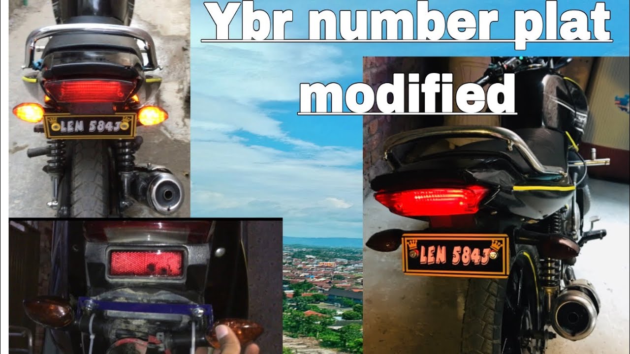 Vlog # 6 Yamaha ybr 125 ESD number plat modified/YBR official Chanel/home made