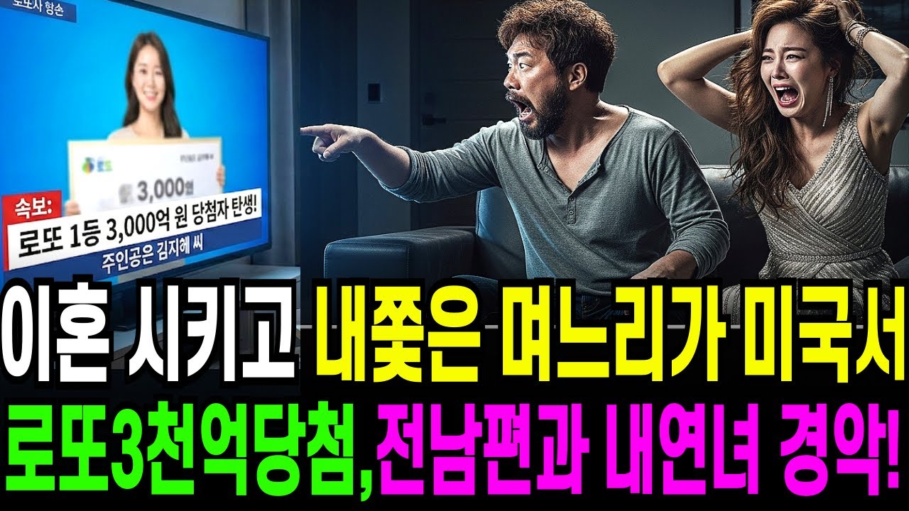 이혼시키고 내쫓은 며느리가 미국로또 3,000억에 당첨되자, 전남편과 내연녀는 경악하는데…오디오북 ㅣ 사연라디오 ㅣ 노후사연 ㅣ 반전사연