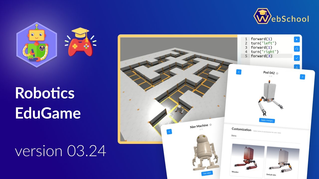 Robotics Educational Game v03.24 &ndash; WebSchool Gamification