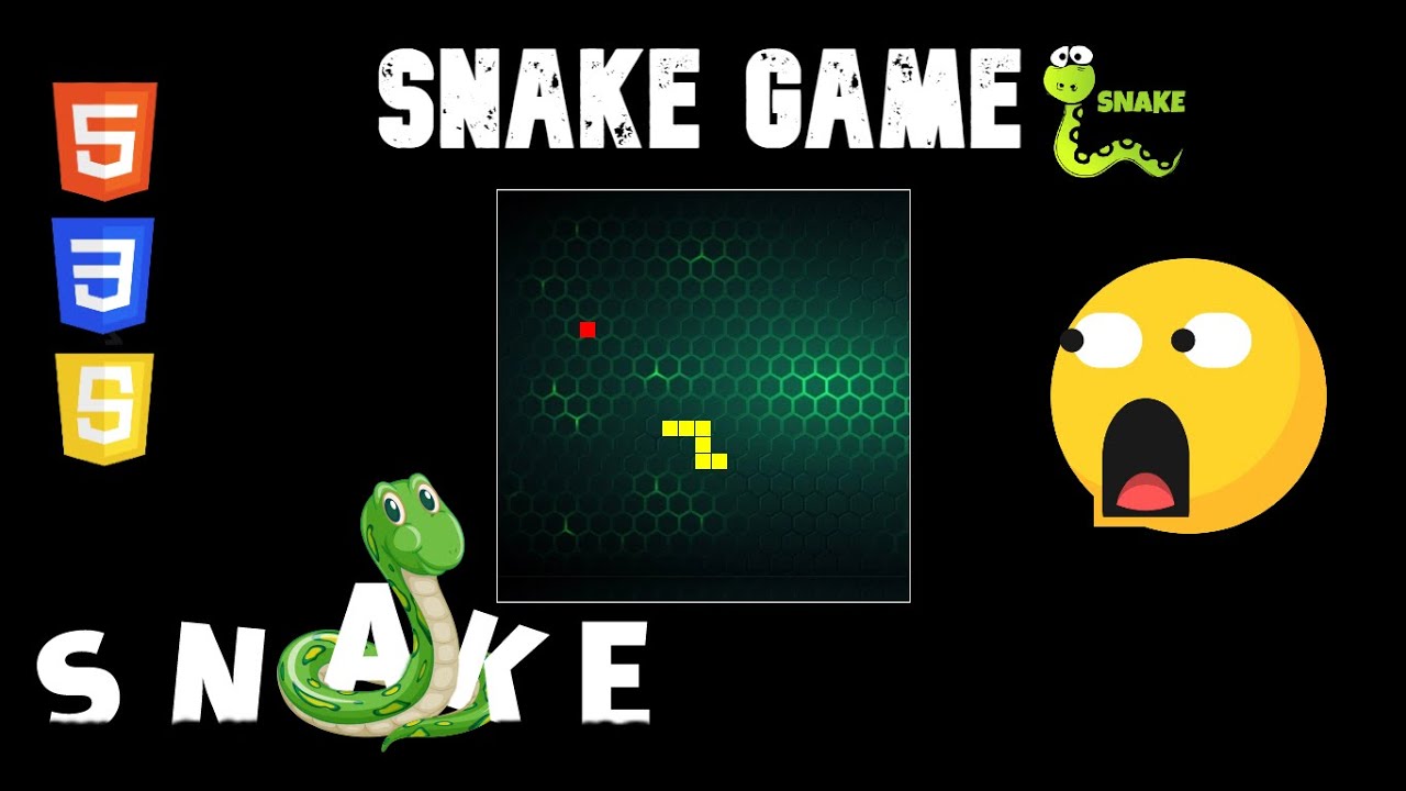 Snake Game JavaScript HTML And CSS.