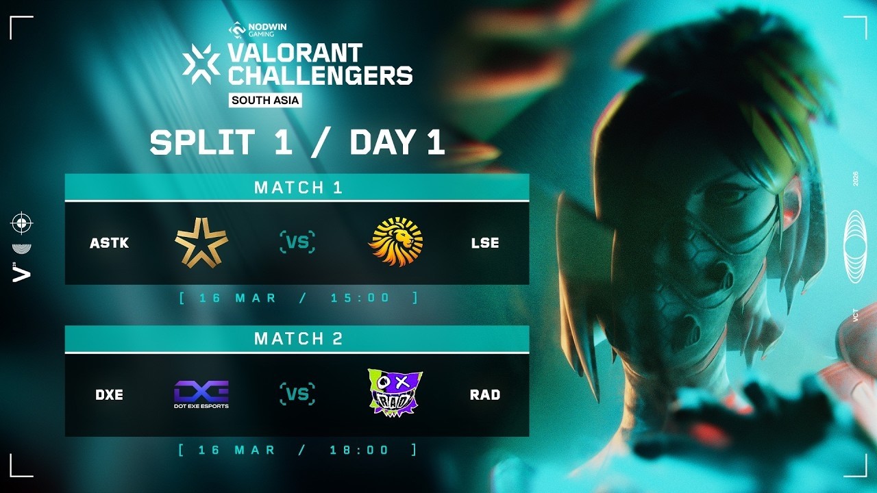 [WatchParty] AST Vs LSE  | VALORANT Challengers South Asia 2026 Split 1 : Day 01