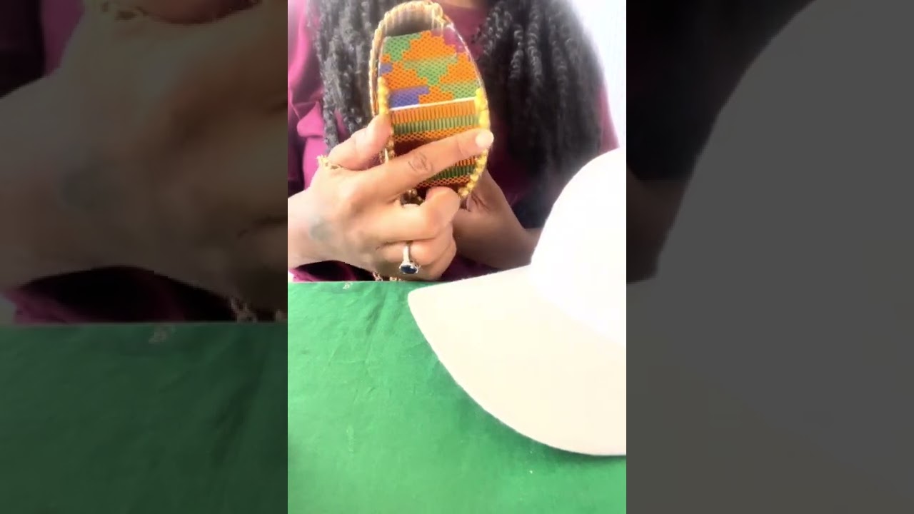 #DIY how to apply flatback pearls onto cap
