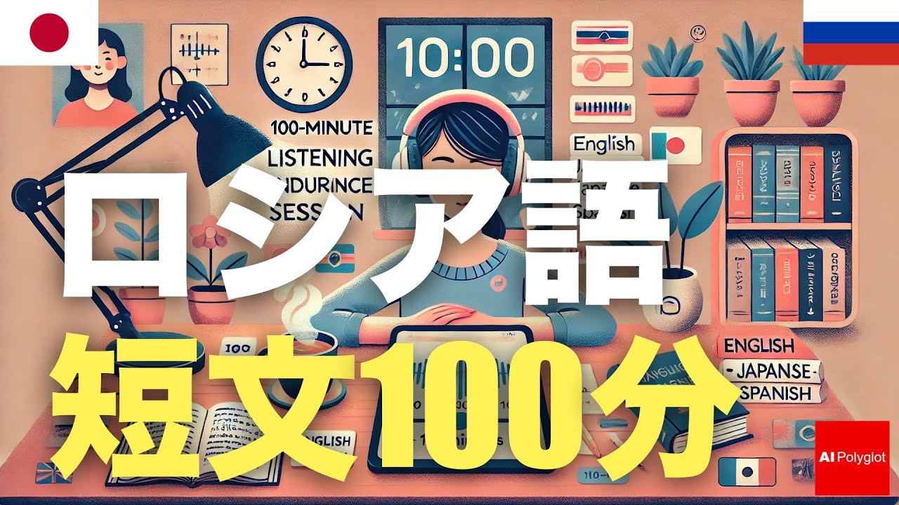 ロシア語短文100分 | 聞き流し | 第二外国語 | 音声学習 | リスニング練習