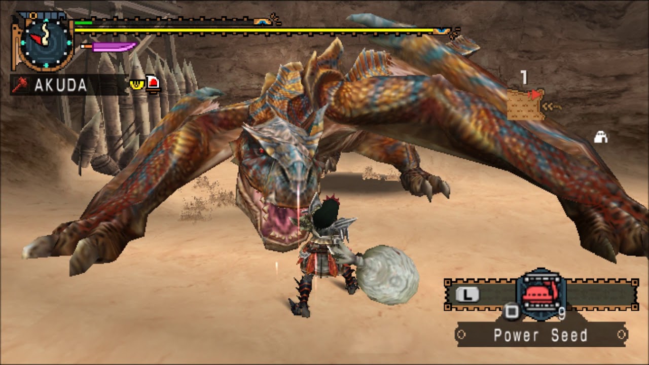 【MHP2G】マガジン暴虐の轟龍【猫火事場ハンマソロ】2:33
