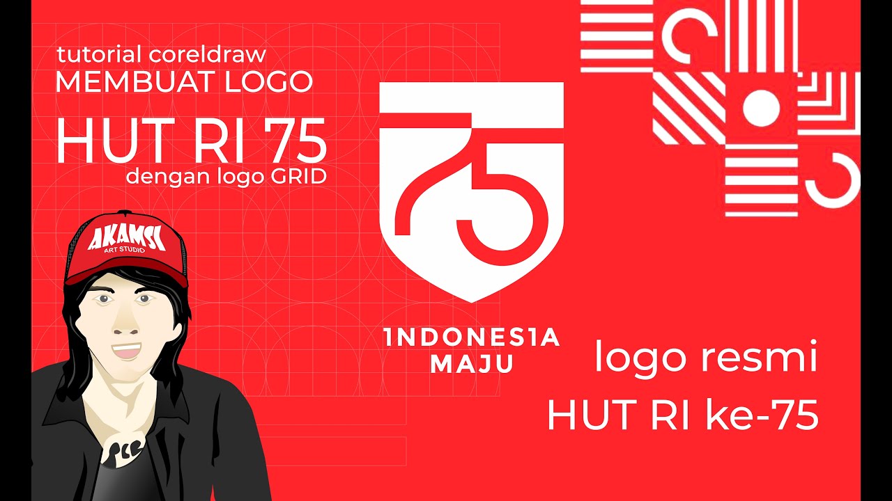 MEMBUAT LOGO HUT RI KE 75 DENGAN CORELDRAW