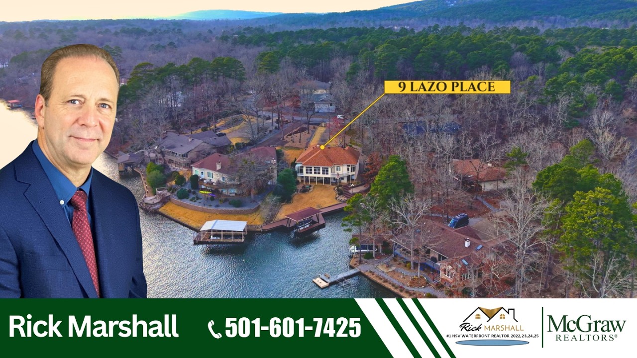 Stunning WATERFRONT on Lake Coronado in Hot Springs Village, AR! $849,900