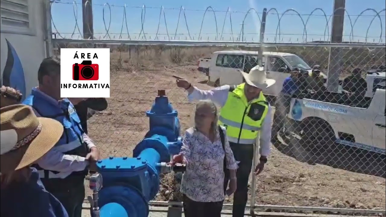 Inauguran el pozo 14 en #Fresnillo Zacatecas con el que abastecerán agua más colonias 