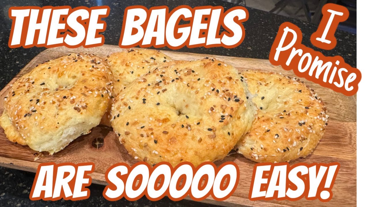 HOMEMADE EASY 3 INGREDIENT BAGELS | BEST BAGELS EVER!