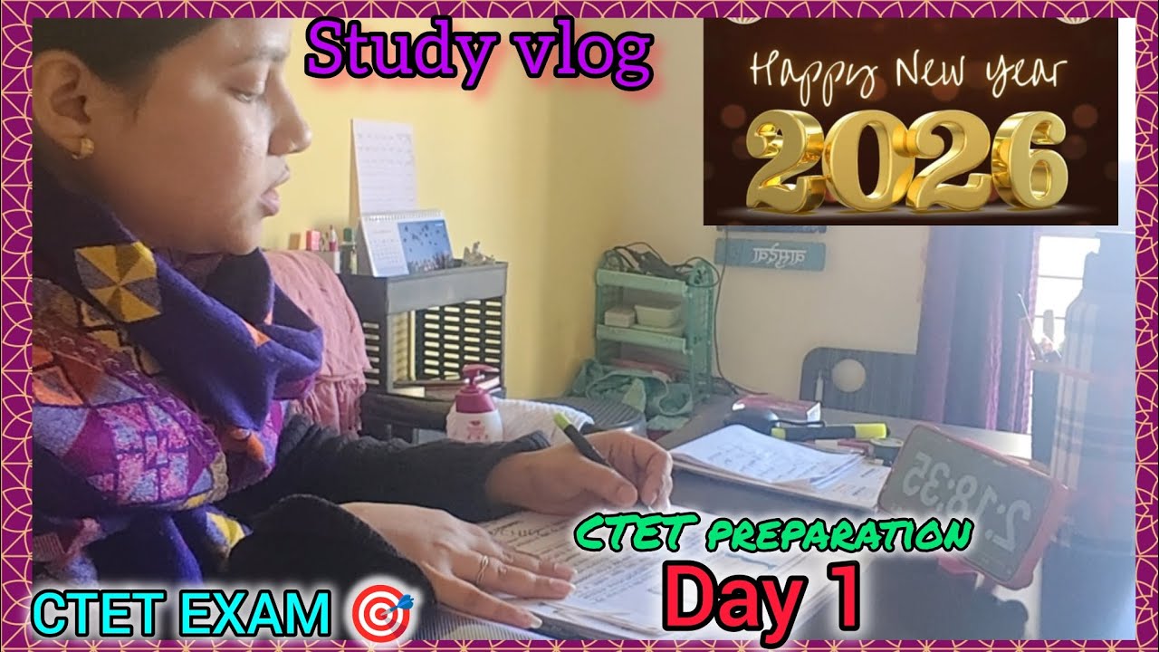 CTET EXAM🎯//CTET preparation Day 1 🎯//study vlog #youtubevideo #vairalvideo #motivation #study 🎯🤗