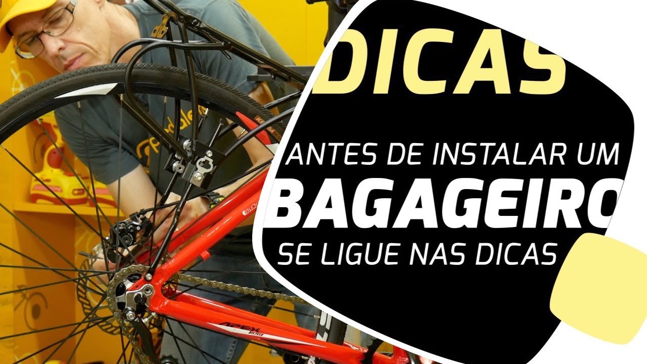 Assista antes de instalar um bagageiro de bike. Pedaleria.