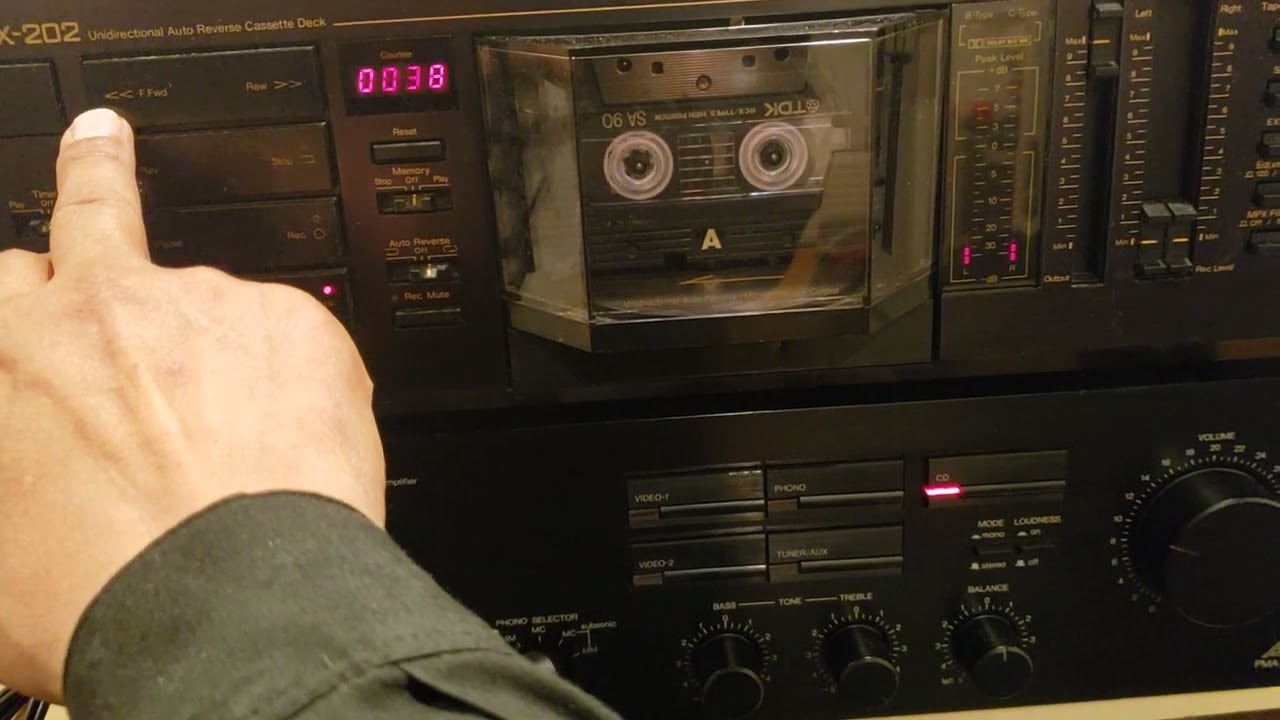 Nakamichi RX-202 unidirectional Autoreverse cassette deck