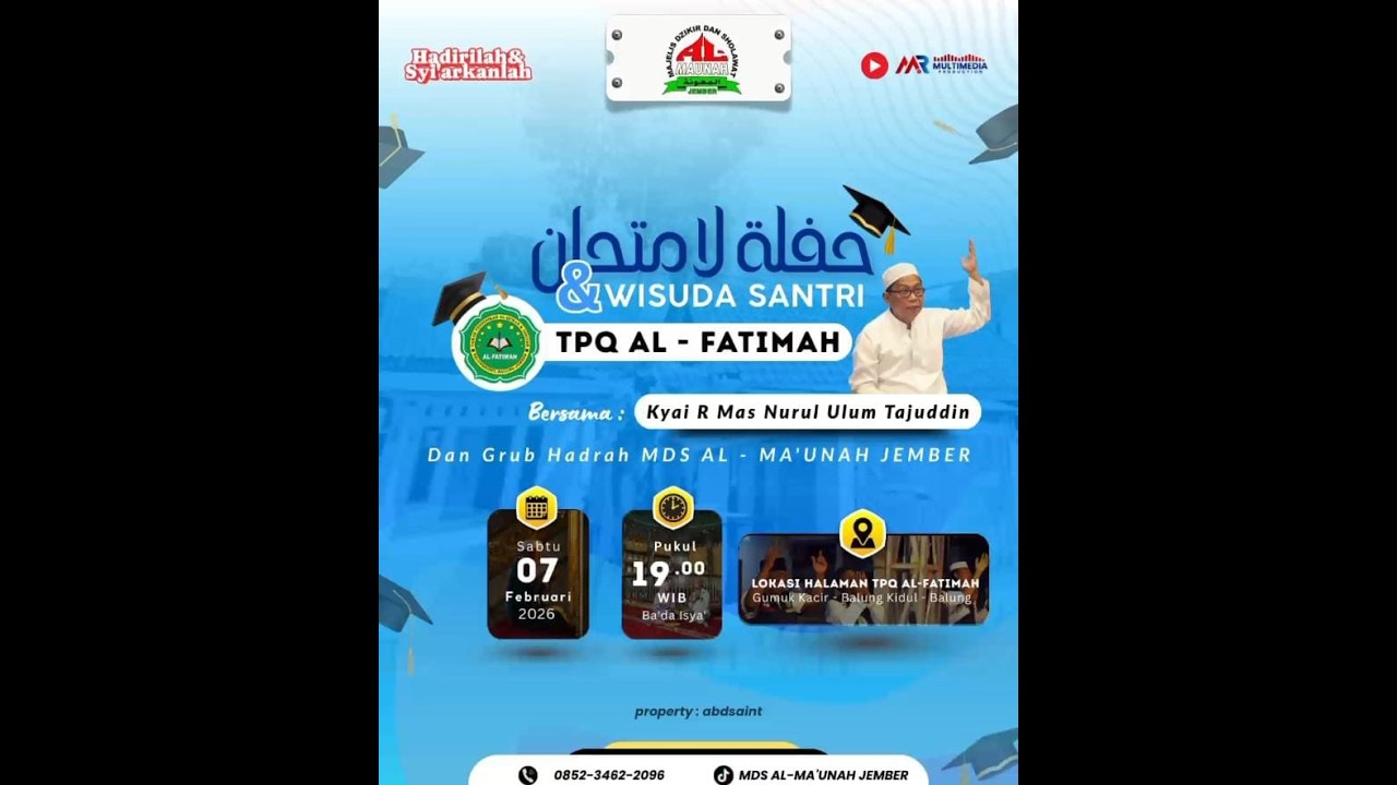 LIVE  TPQ AL FATIMAH BALUNG KIDUL  BERSHOLAWAT & IMTIHAN, WISUDA SANTRI || BALUNG , 07 FEBRUARI 2026