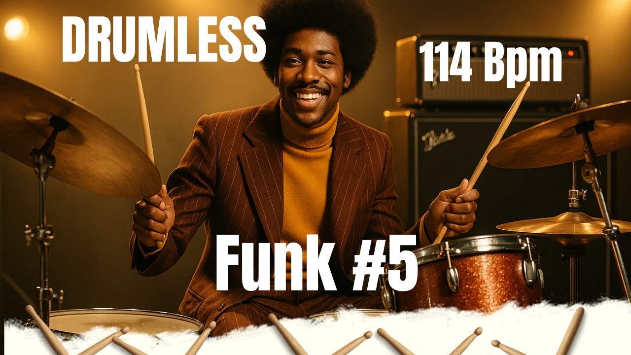 🔥 Drumless Track – Late 1970s Funk Soul Disco | 114 BPM | Groovy Backing Track for Drummers