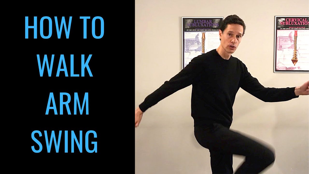 How to walk properly - arm swing technique during walking shoulder swing by Chiropractor Dr. Mackay