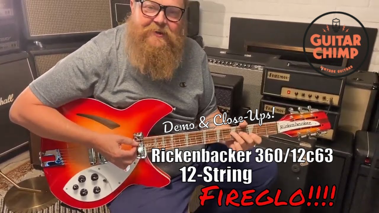2021 Rickenbacker 360:12c63 12 String Electric Guitar Fireglo