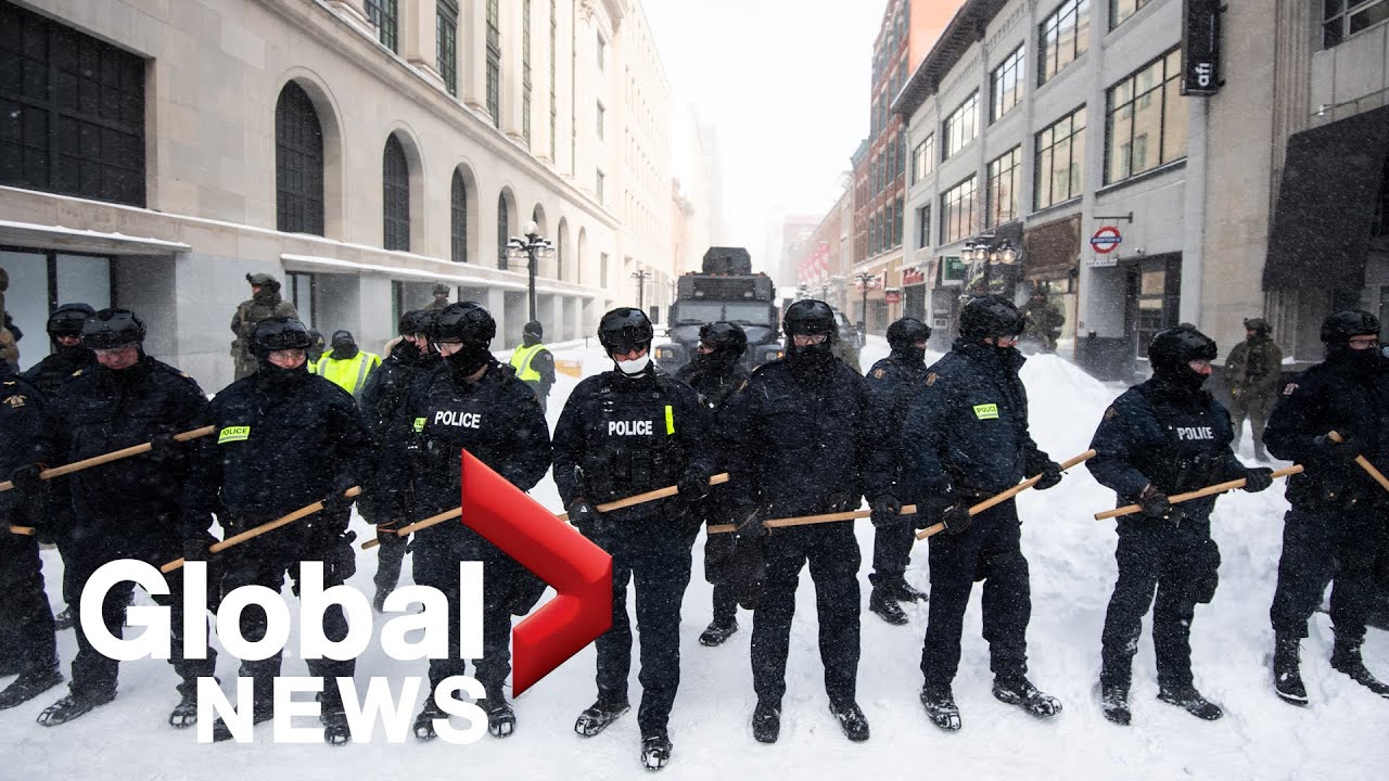 Ottawa police use anti-riot weapons on convoy protesters, arrest 170 total
