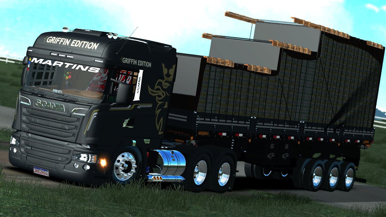 SCANIA GRIFFIN EDITION NO PUXE DA BANANA - CONJUNTO TOP - ETS 2 MODS
