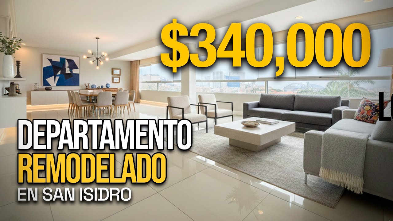 Mira 👀 cómo es un DEPARTAMENTO REMODELADO en SAN ISIDRO 🤯
