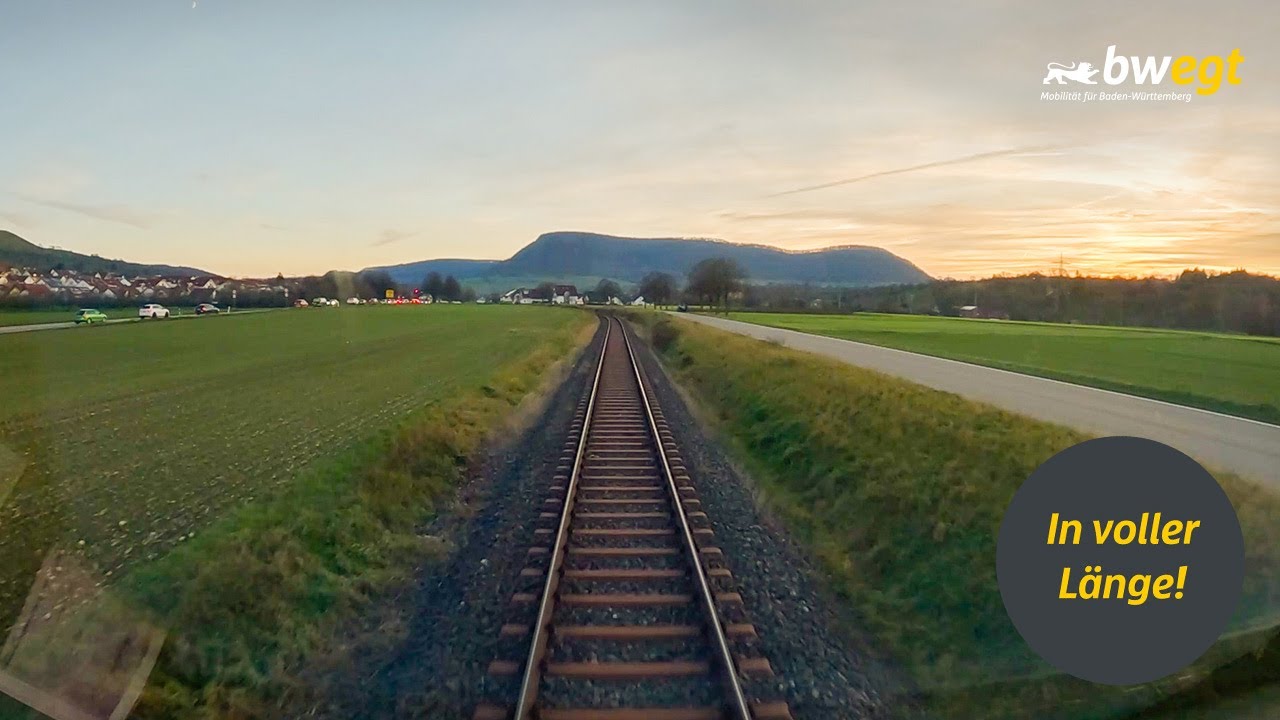 Führerstandsmitfahrt von Kirchheim (Teck) nach Oberlenningen mit bwegt