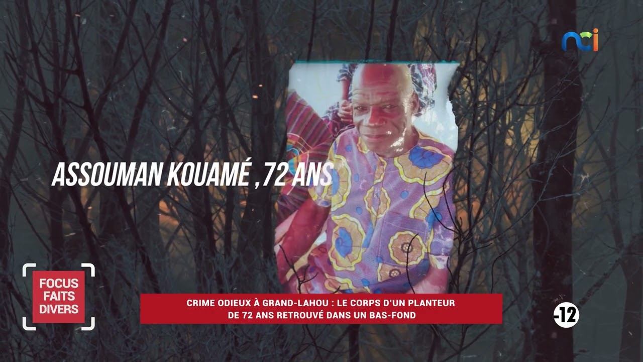 Focus Faits Divers | Le corps d’un planteur de 72 ans retrouvé dans un bas-fond