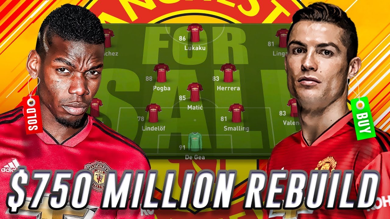 $750 MILLION MAN UNITED REBUILD WHOLE TEAM CHALLENGE - FIFA 18 CAREER MODE