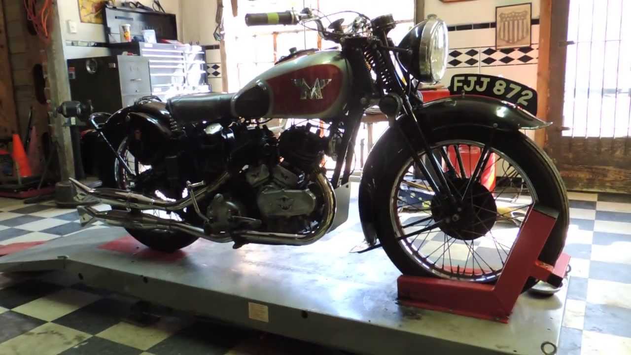 1939 Matchless Model X, starting instructions, Sinless Cycles