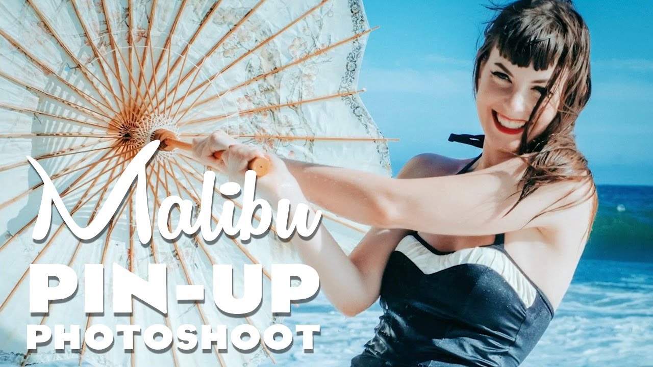 Pinup Photoshoot at the beach with Sugar Pepper