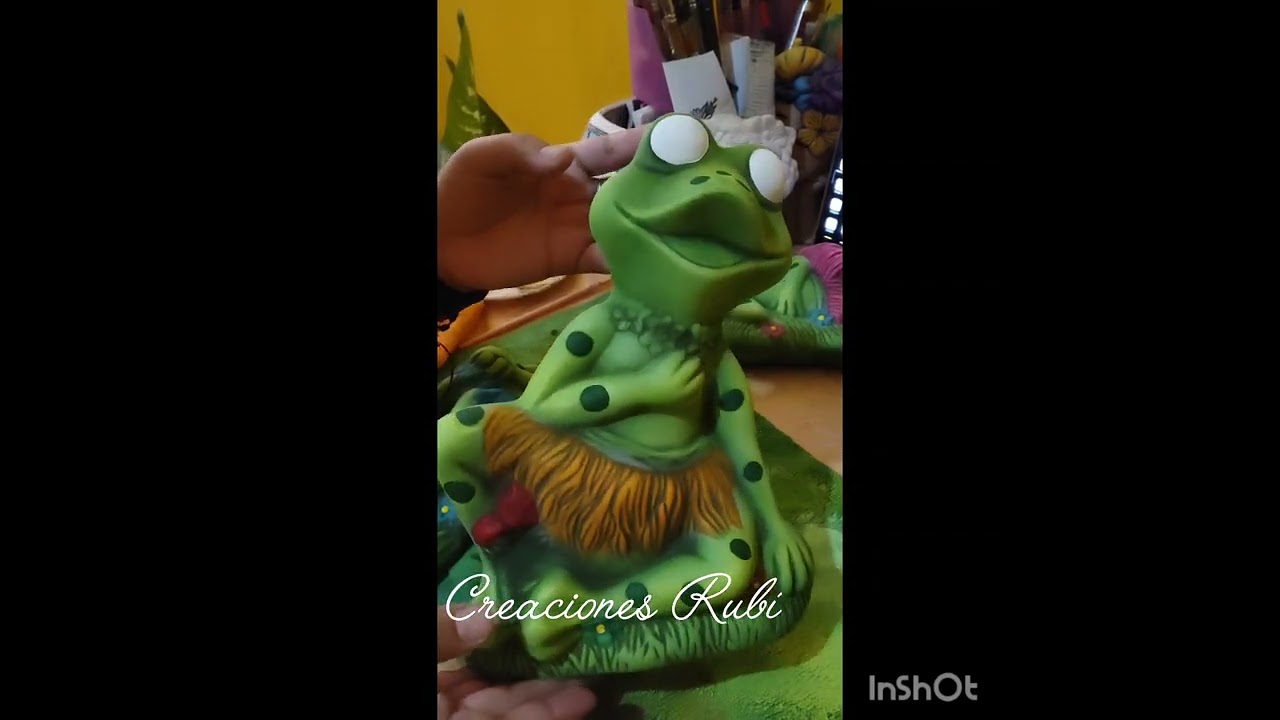 Pintando Ranitas de pared de cerámica