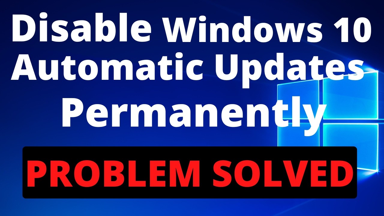 How to Disable Windows 10 Automatic Update Permanently | Stop Windows 10 Update in Hindi 2022