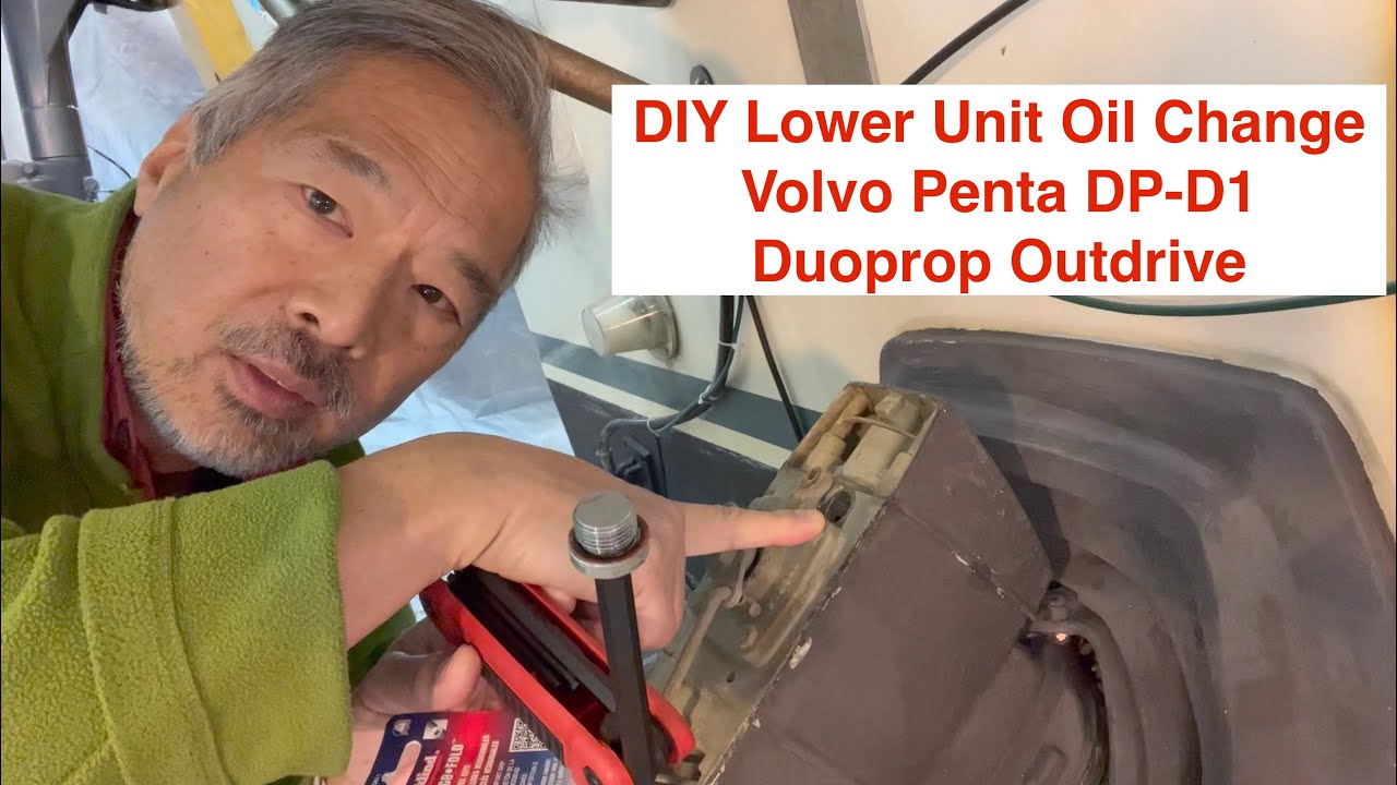 Как обслуживать нижний блок привода Volvo Penta DP-D1 DuoProp