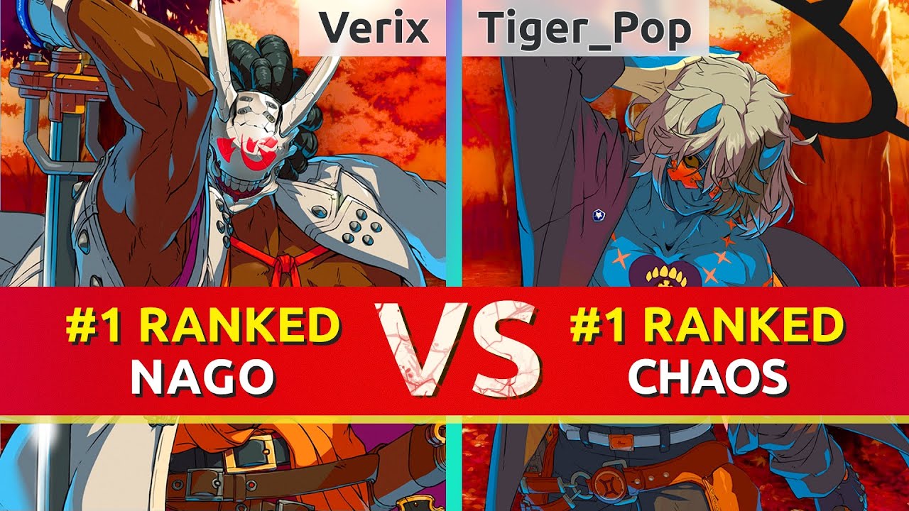 GGST ▰ Verix (#1 Ranked Nagoriyuki) vs Tiger_Pop (#1 Ranked Happy Chaos). High Level Gameplay