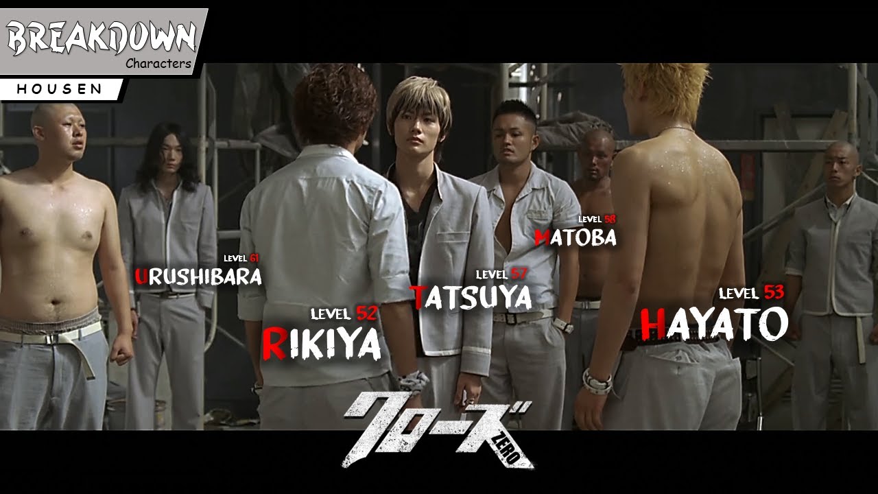 Level Kekuatan Makio, Tatsuya, Narumi, Ozawa Hitoshi Housen | CROWS ZERO