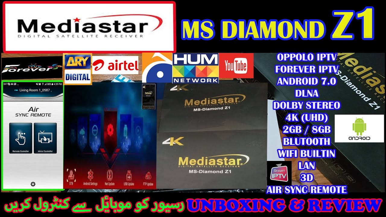 Mediastar MS-Diamond Z1 Android Receiver // Full Review