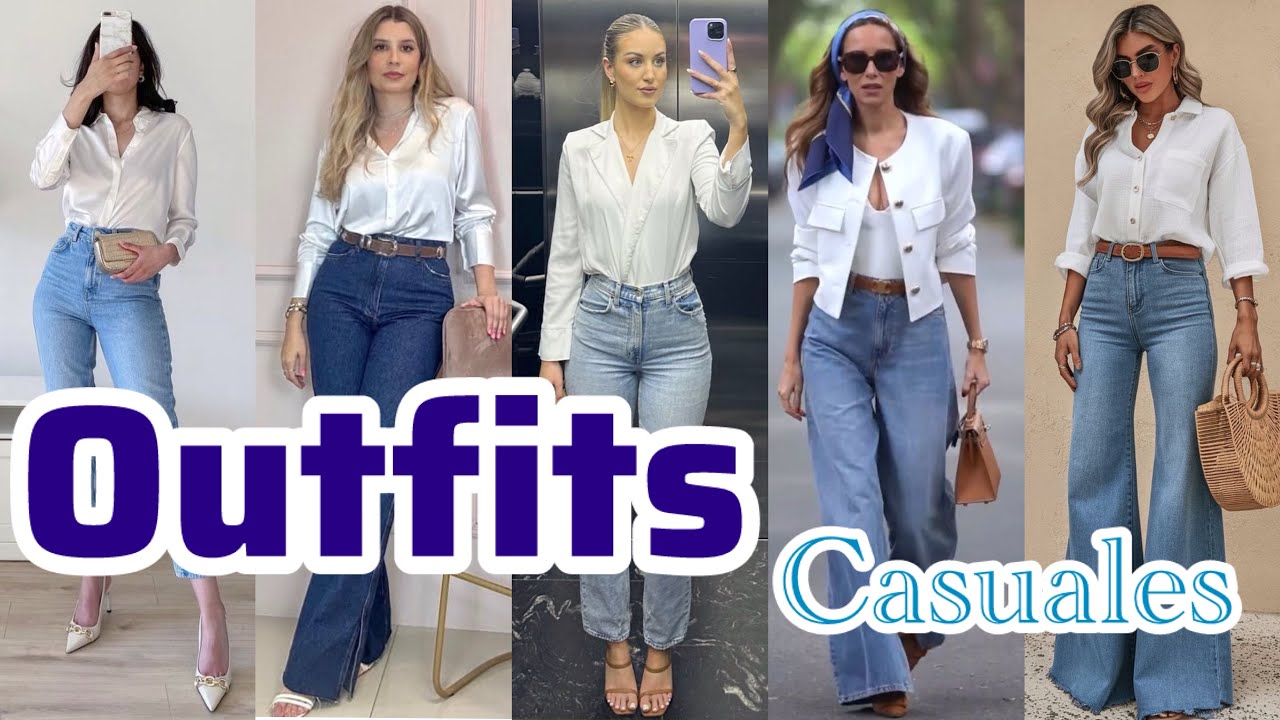 JEANS B&Aacute;SICOS / TRENDS / LOOKS PARA MUJER / FASHION 2025