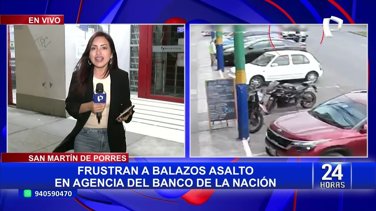 SMP: delincuentes con máscaras del payaso “Pennywise” intentan asaltar Banco de la Nación