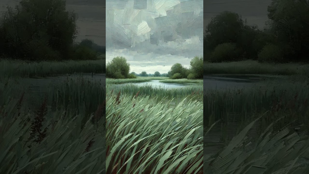 Under the Shadow of Clouds (Painting Style: #Impressionism) #348