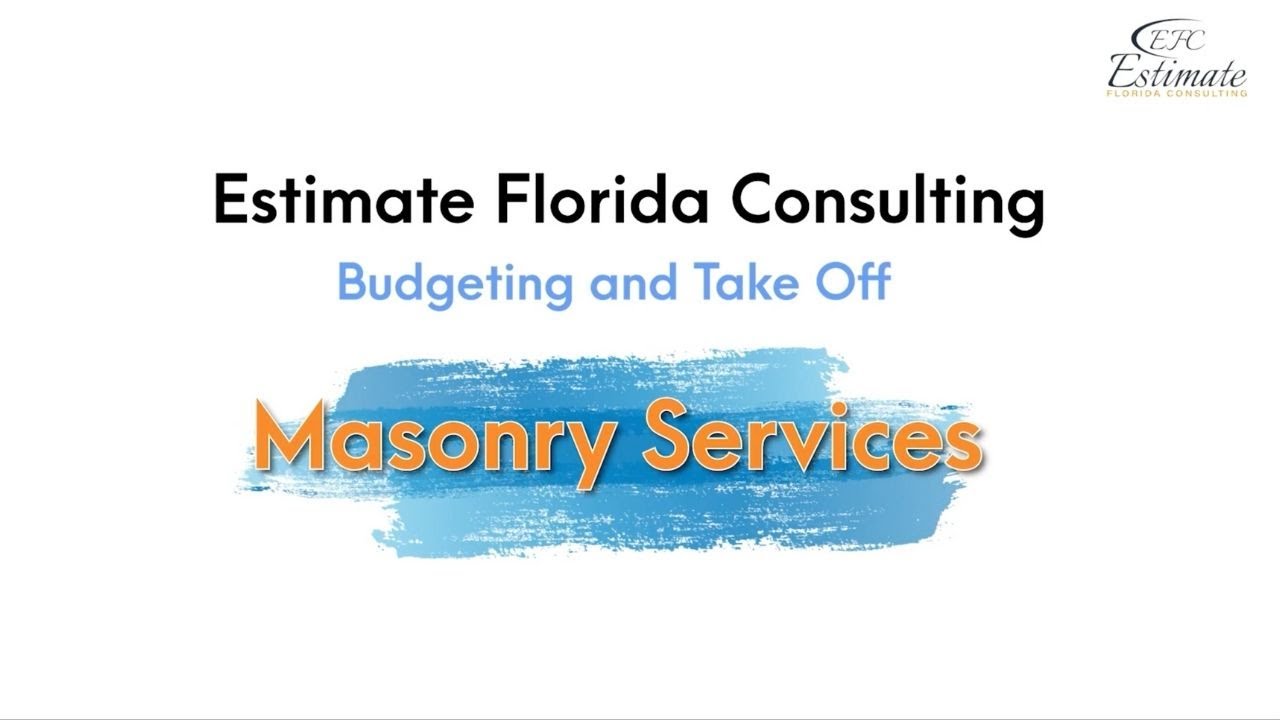 Commercial Masonry Estimator | Commercial Masonry Cost Estimating