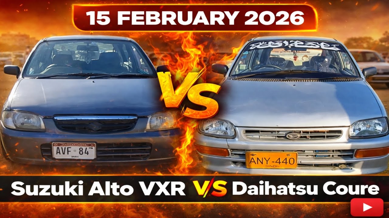 Karachi Sunday Car Bazar 15 Feb 2026 | Alto VXR VS Cuore | Kaunsi Car Best Hai? 🔥