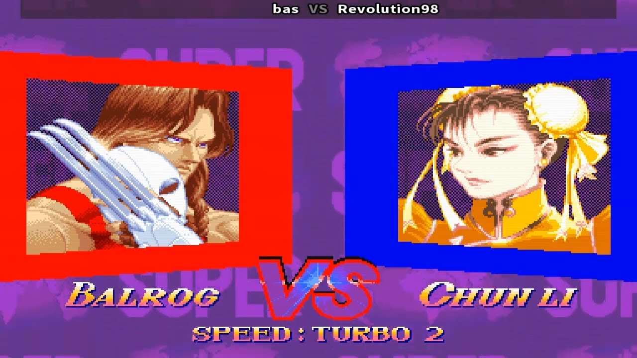 Fightcade 👊 Super Street Fighter 2 Turbo 👊🏾 Bas 🇯🇵 Vs Revolution98 🇯🇵