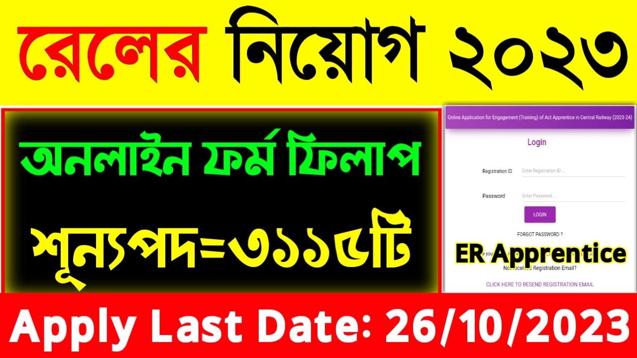 Eastern Railway Apprentice 2023 Apply Online|Railway Recruitment 2023|
