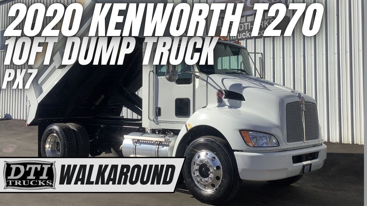 2022 Kenworth T270 10ft Dump Truck, PX7, Allison Auto, Tarp #17851M