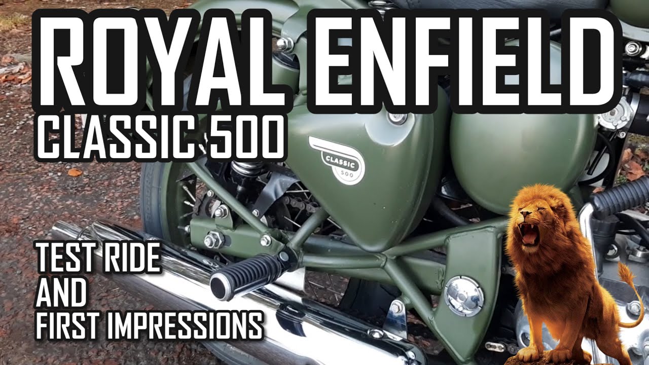 Royal Enfield Classic 500 Test Ride in Edinburgh, Scotland and My First Impressions...