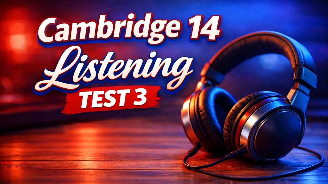 Cambridge IELTS 14 | Listening Test 3 | With Answers | HD