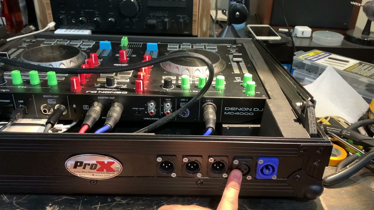 REPAIR: Denon MC4000 DJ Controller Case Mod. Flight Case  Modification / Coffin External Jacks